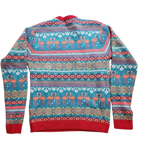 Blizzard Bay Flamingo "Ugly Christmas Sweater" Size Medium - Picture 5 of 6